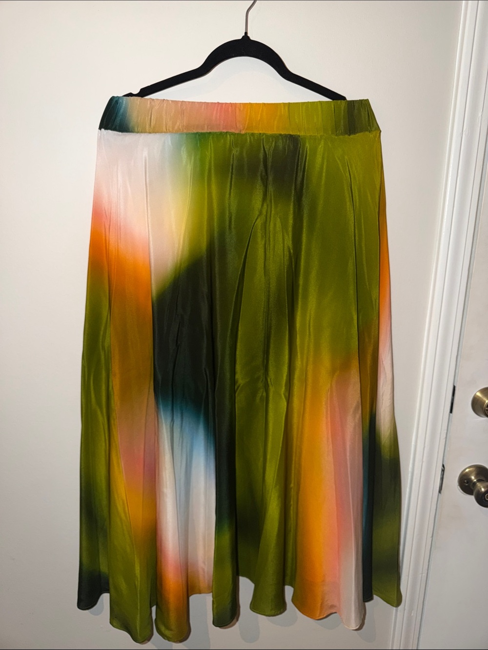 Marie Oliver Olive Green Multi-Color Circle Skirt